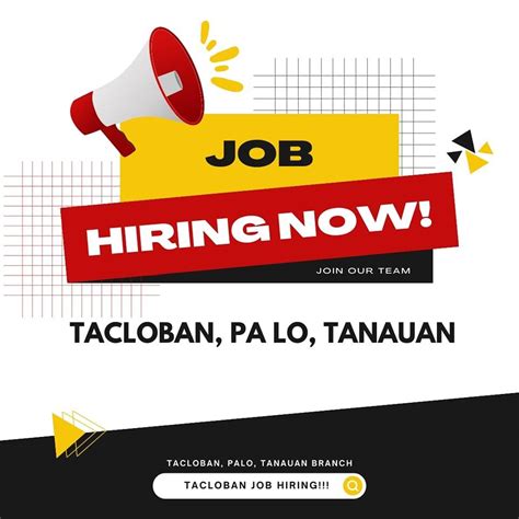 urgent job hiring in tacloban city today|Tacloban City Jobs in Philippines .